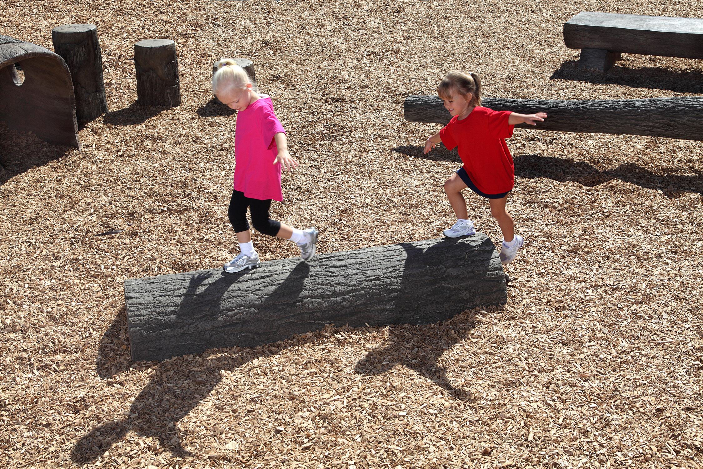 Half Log Balance Beam