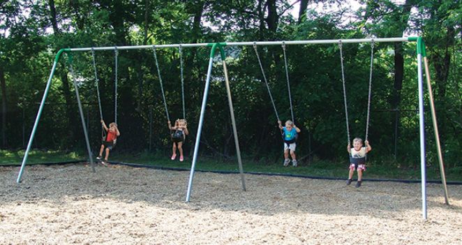 Double Bay Swing Tot Seats Green 600X400