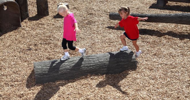 Half Log Balance Beam