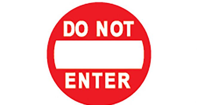 Road Sign Do Not Enternew