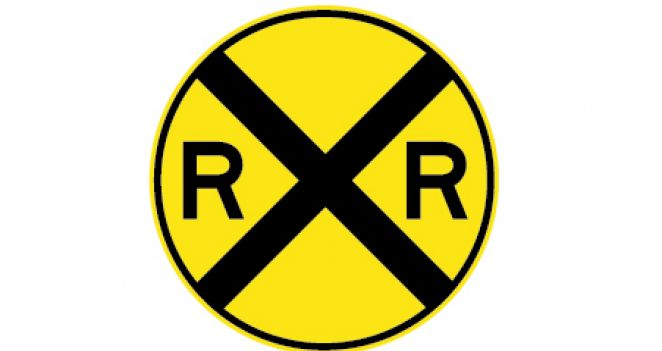 Road Sign Railroad Crossing